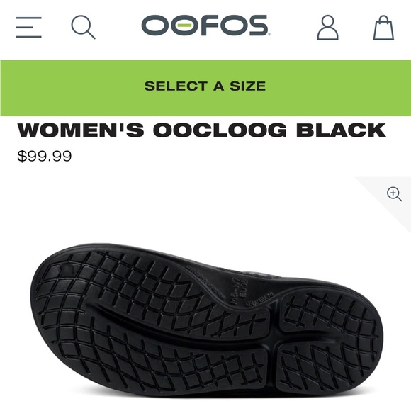 Oofos ooclog black - Picture 3 of 4